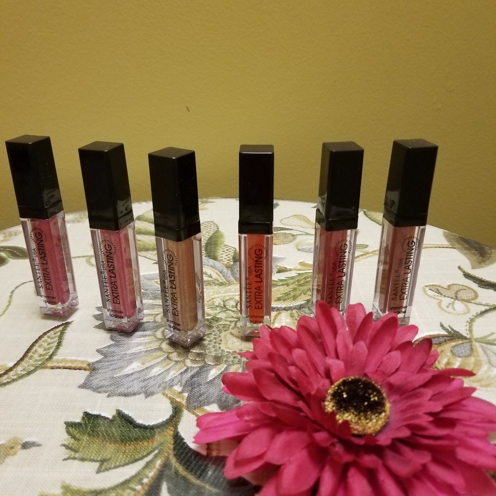 6 Ladies Glitter Lip Gloss